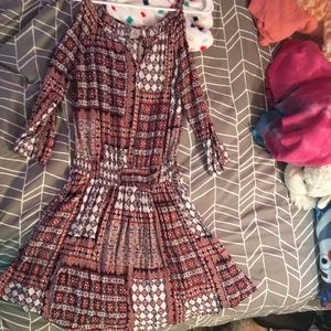 printed tribal dress